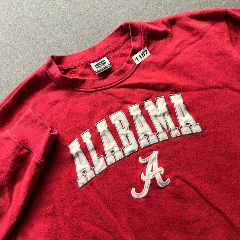 Stadium Athletics Alabama Crimson Tide Sweatshirt XXL Red Crewneck NCAA Fleece